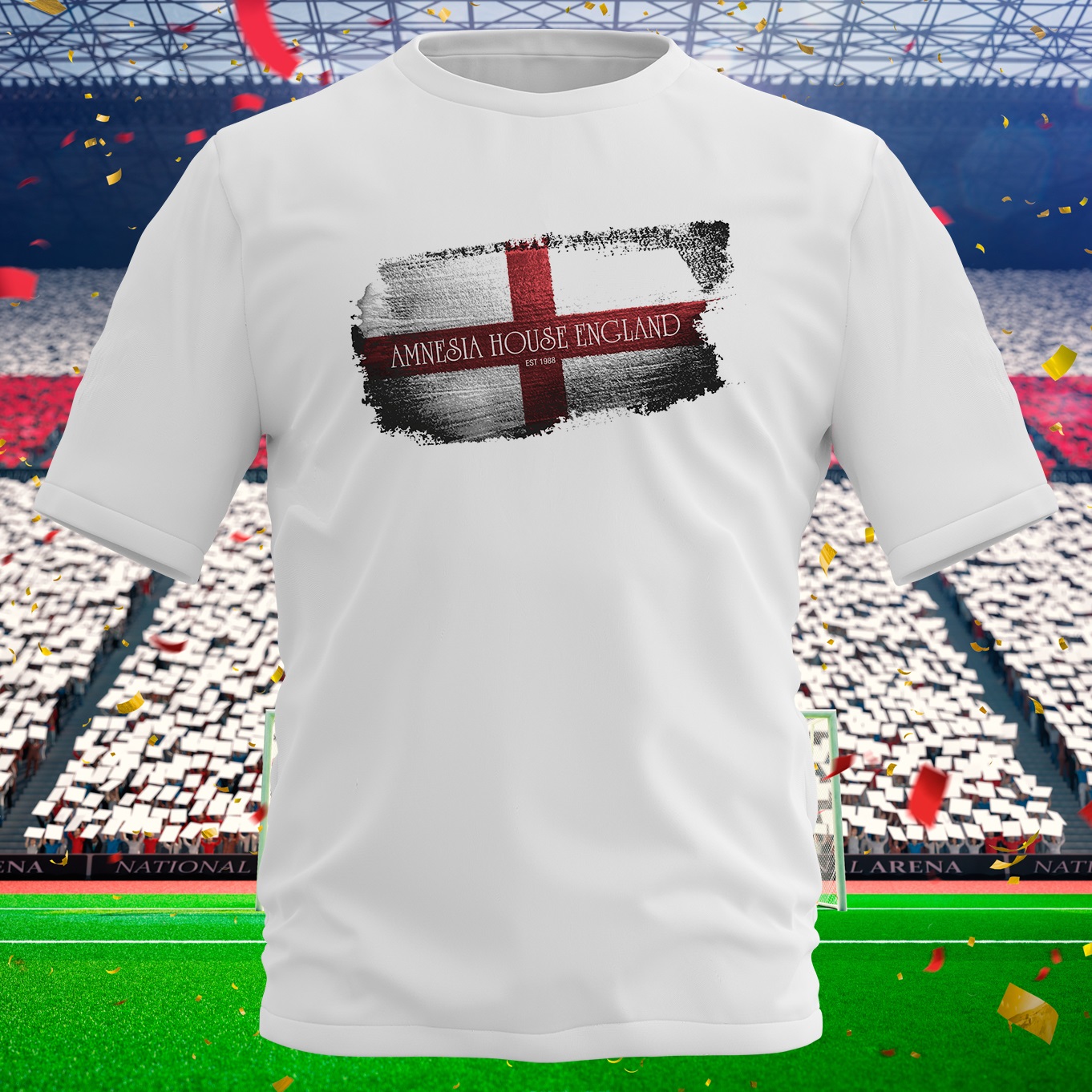 Amnesia House - England Football Euro T-Shirt 2024